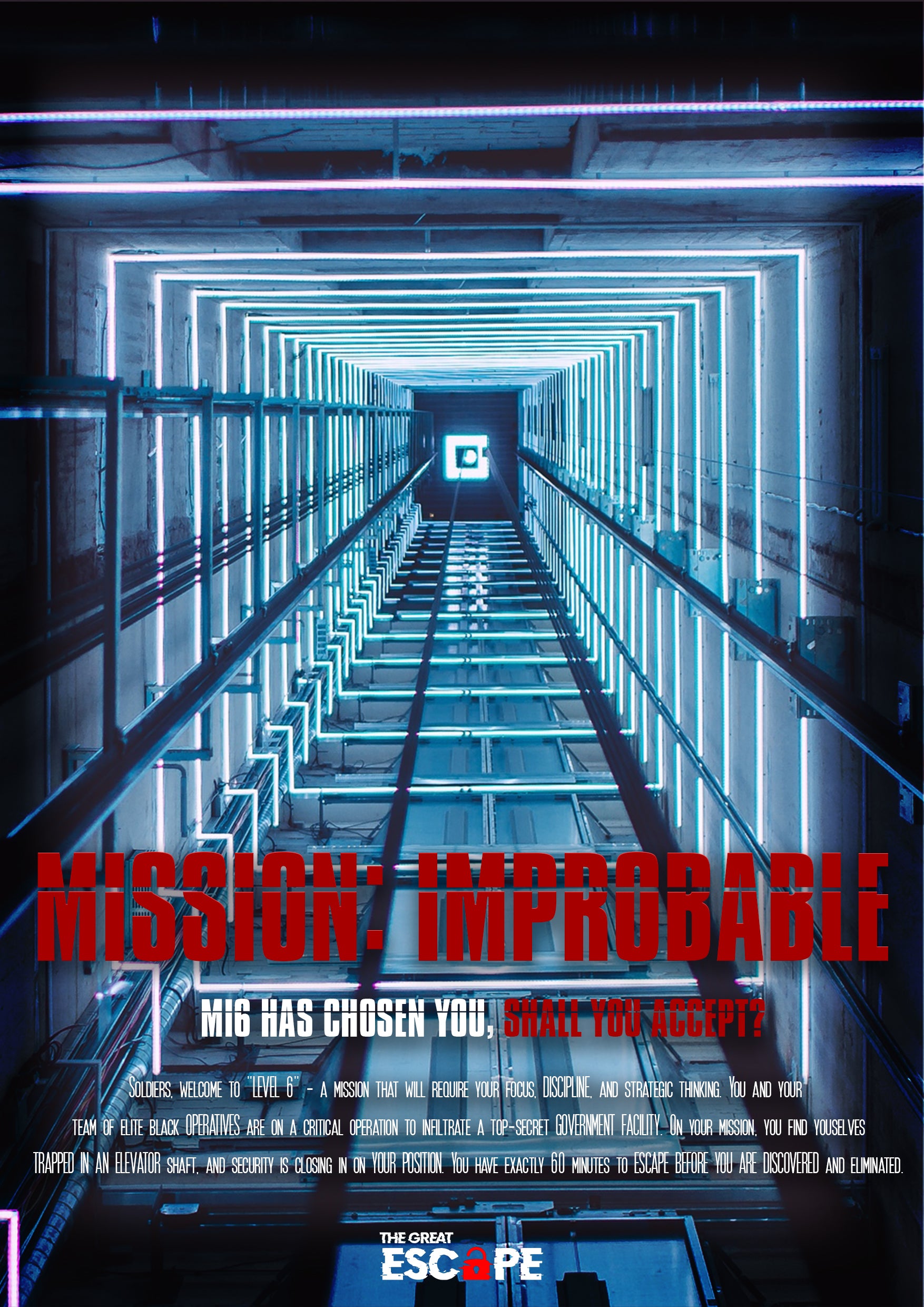 Image of Mission: Improbable Escape Room Banner